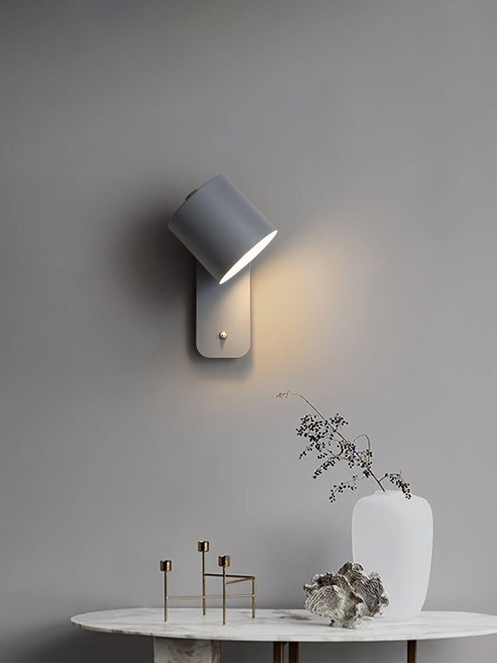 Obrotowa Lampa Ścienna w Kształcie Cylindra