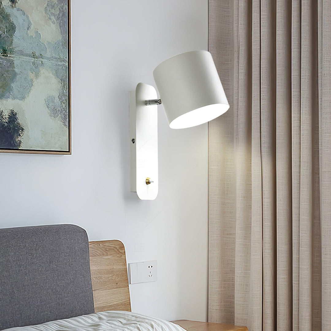 Obrotowa Lampa Ścienna w Kształcie Cylindra