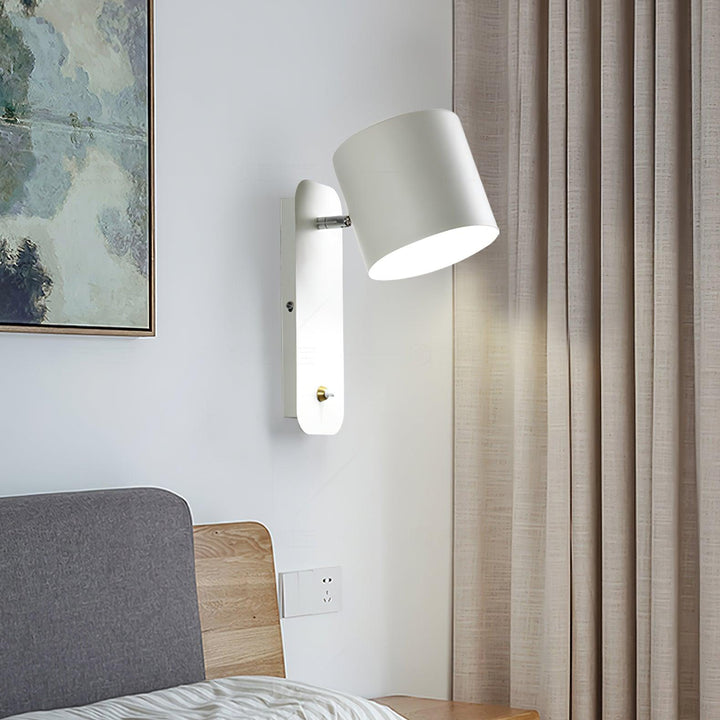 Obrotowa Lampa Ścienna w Kształcie Cylindra