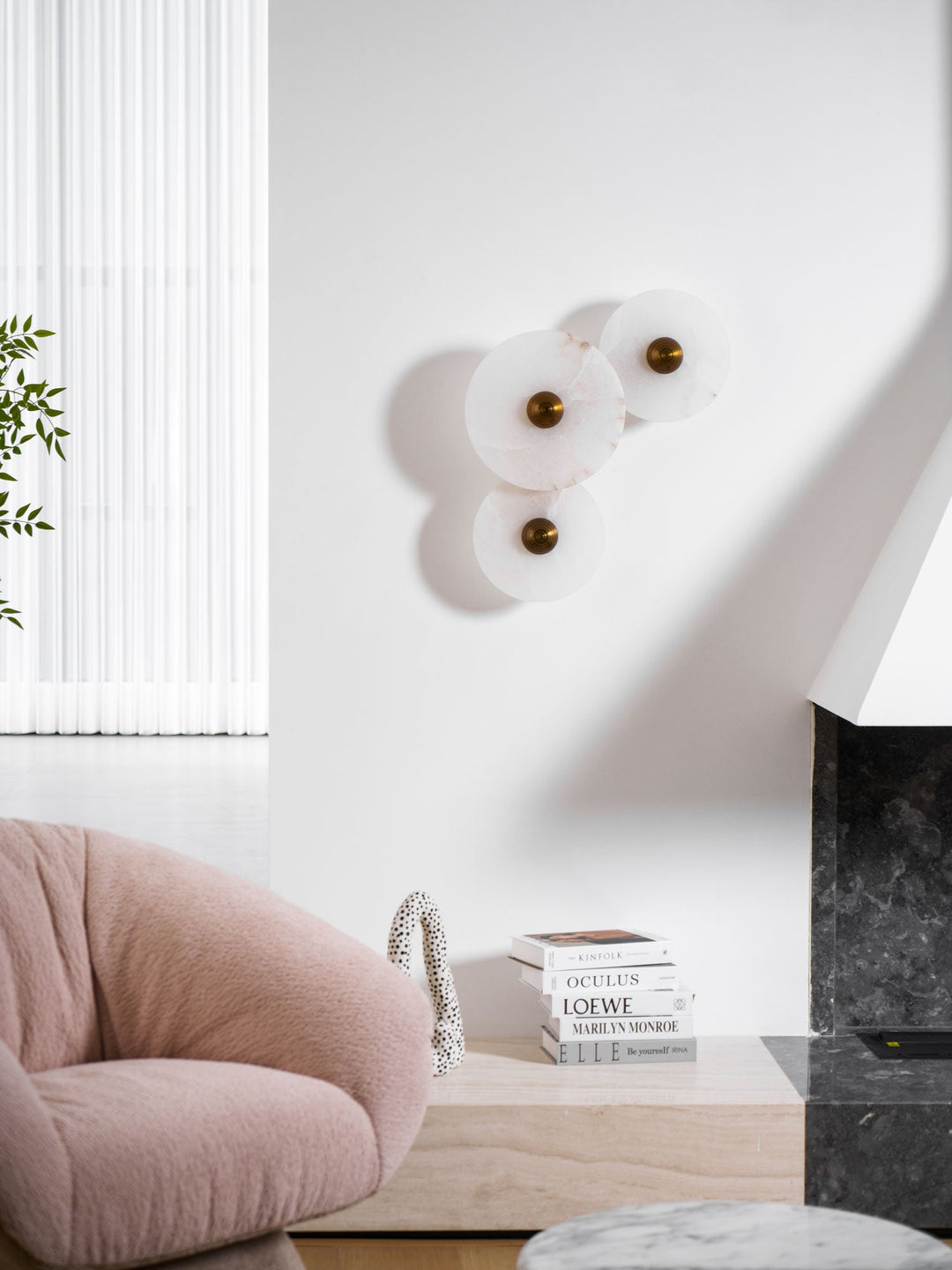 Lampa Ścienna Nayra Alabaster