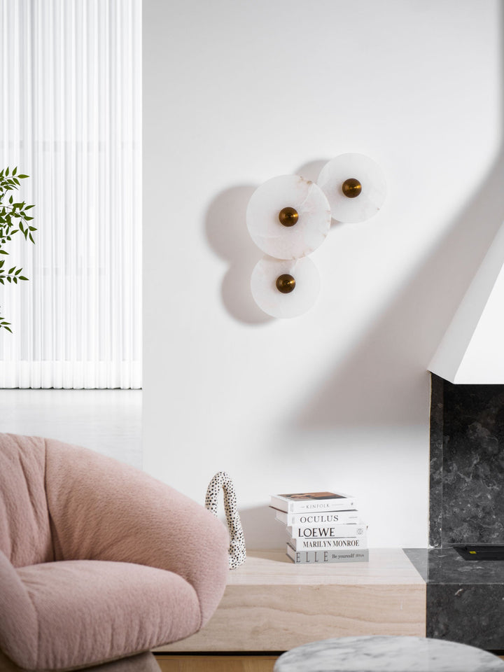Lampa Ścienna Nayra Alabaster