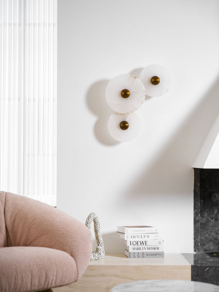 Lampa Ścienna Nayra Alabaster