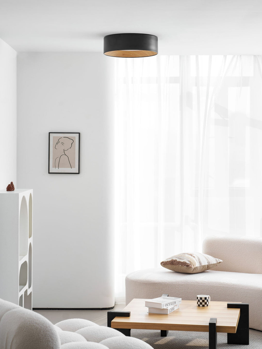 Okrągła Lampa Sufitowa