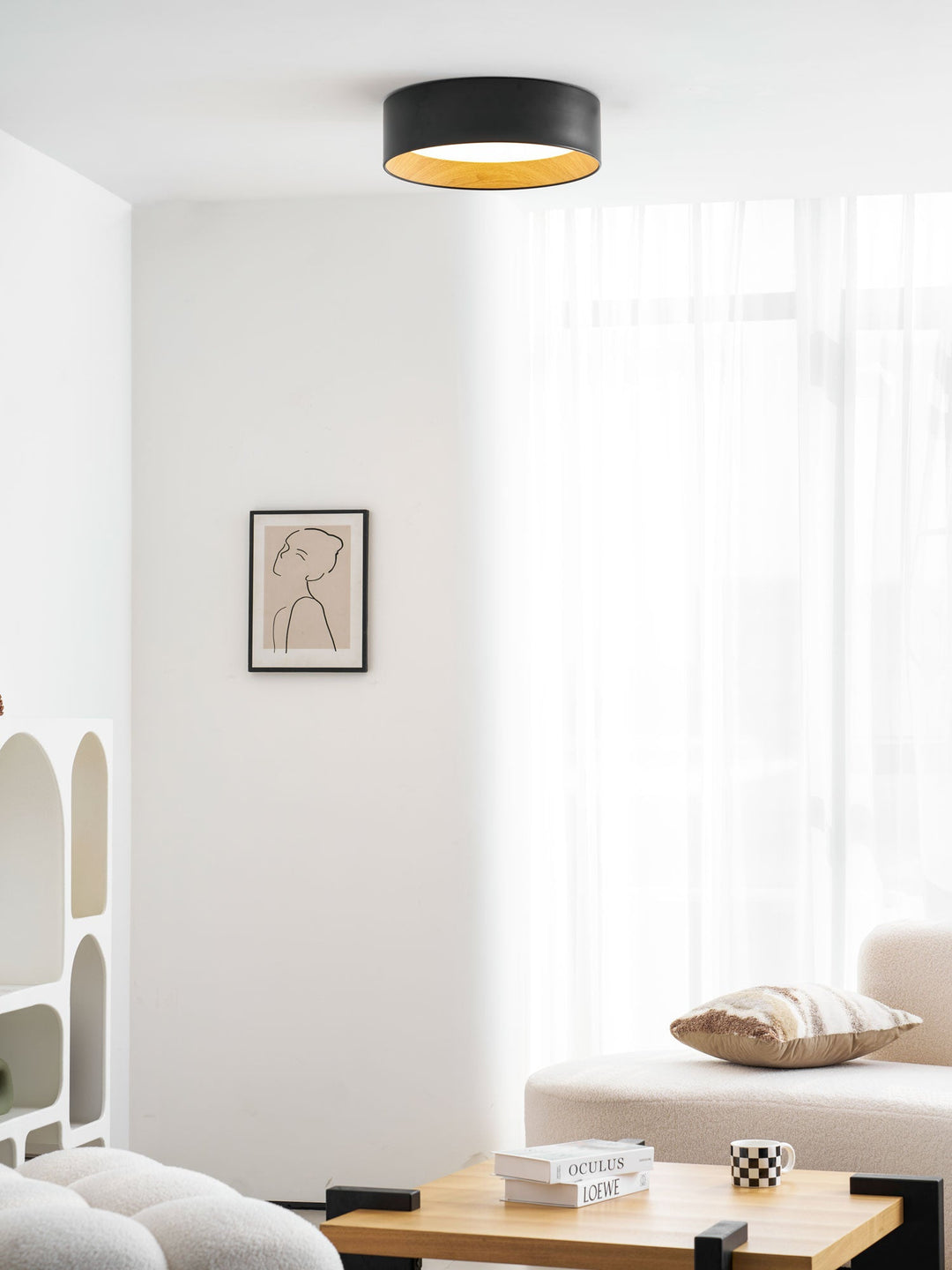 Okrągła Lampa Sufitowa