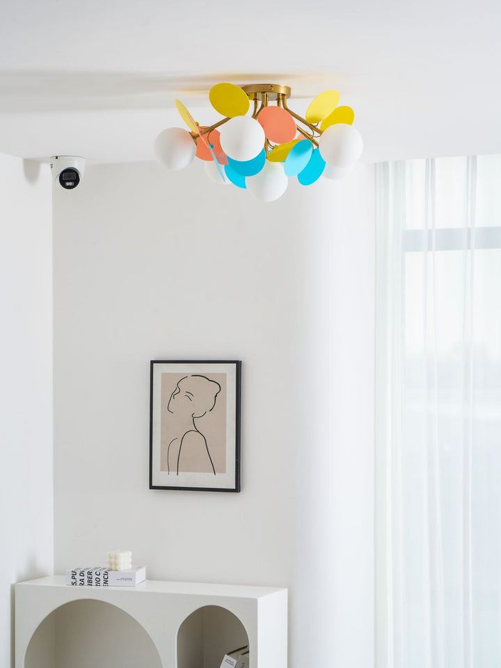 Okrągła Lampa sufitowa Macaron