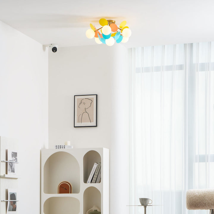 Okrągła Lampa sufitowa Macaron