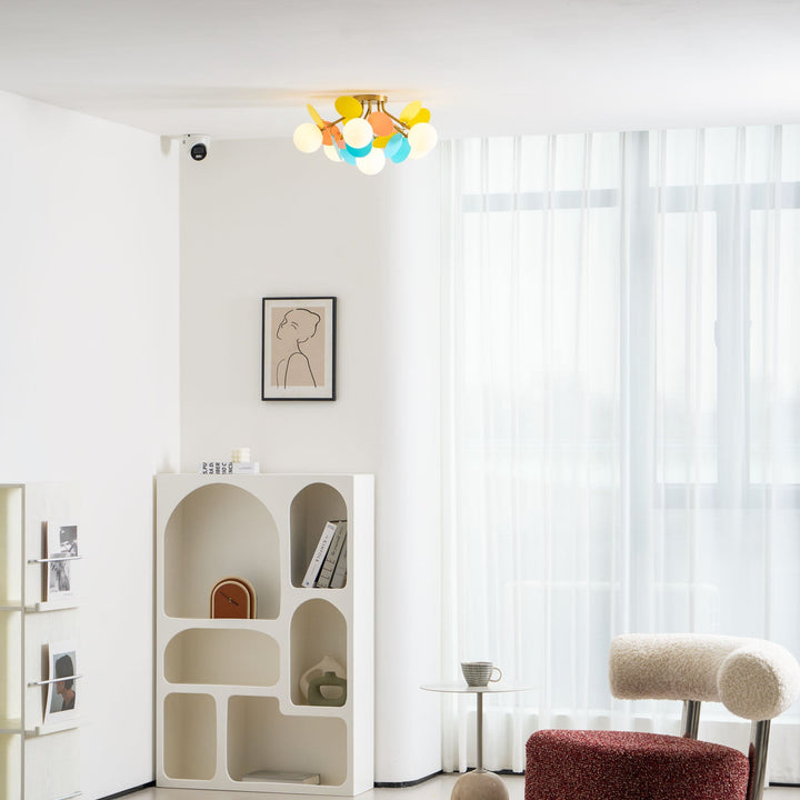 Okrągła Lampa sufitowa Macaron