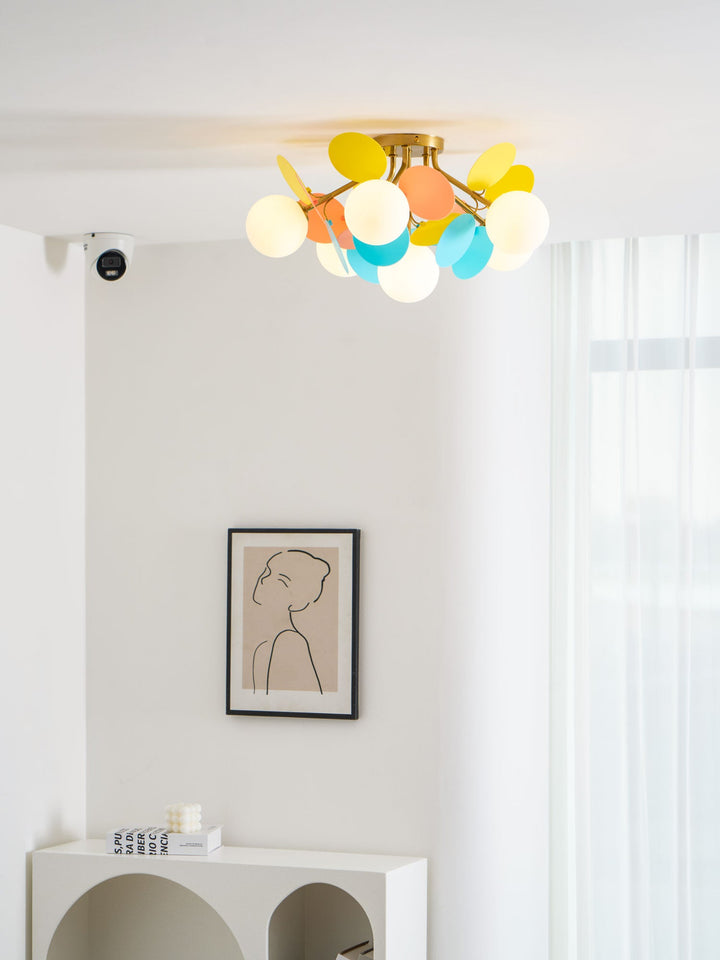 Okrągła Lampa sufitowa Macaron
