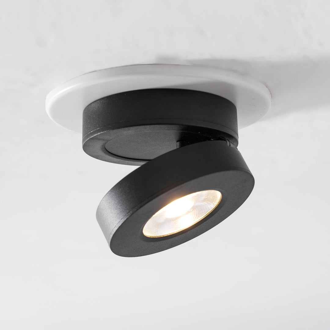 Okrągła obrotowa lampa LED świecąca w dół