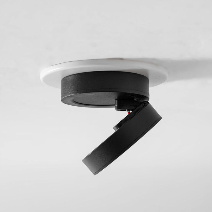 Okrągła obrotowa lampa LED świecąca w dół