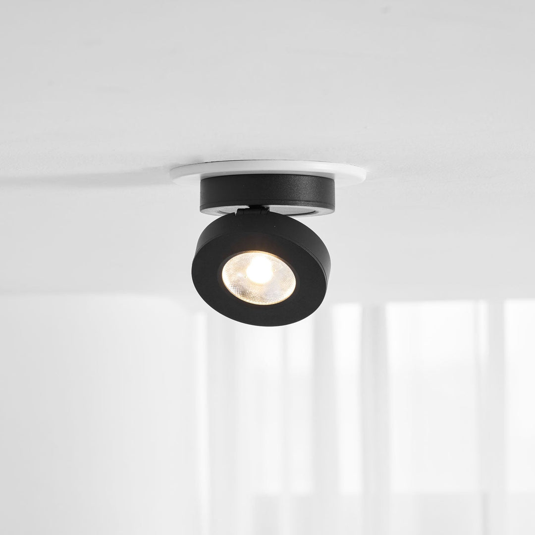 Okrągła obrotowa lampa LED świecąca w dół