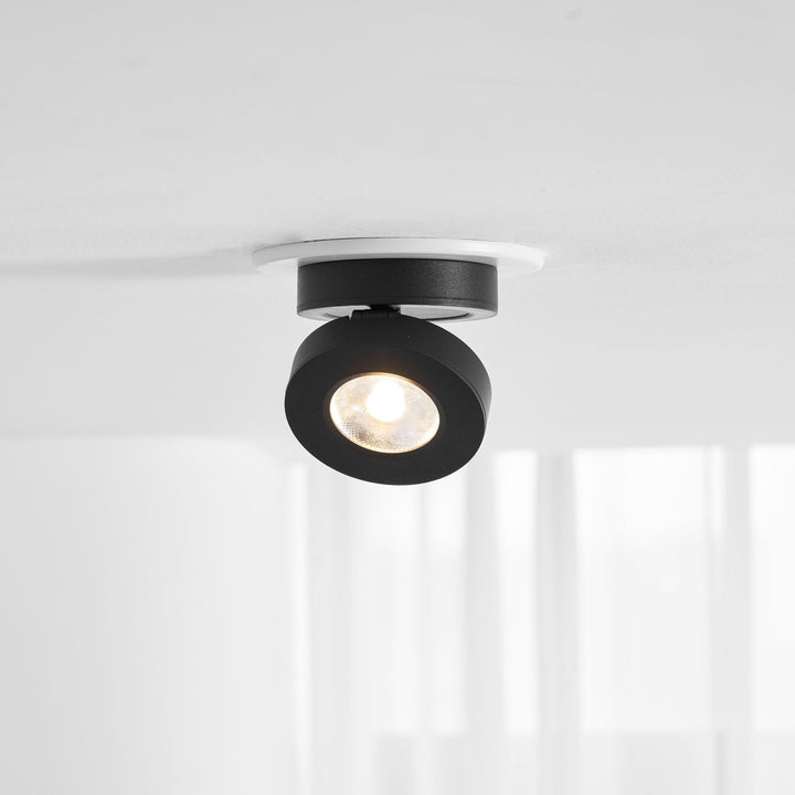 Okrągła obrotowa lampa LED świecąca w dół