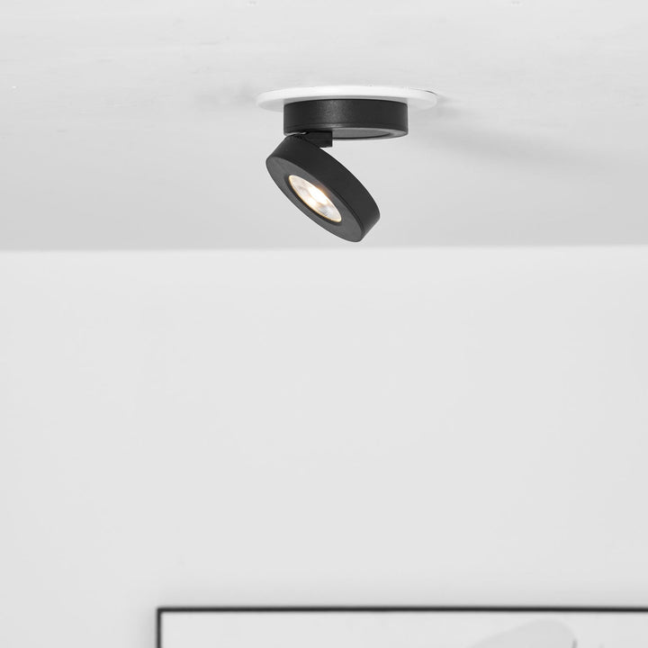 Okrągła obrotowa lampa LED świecąca w dół