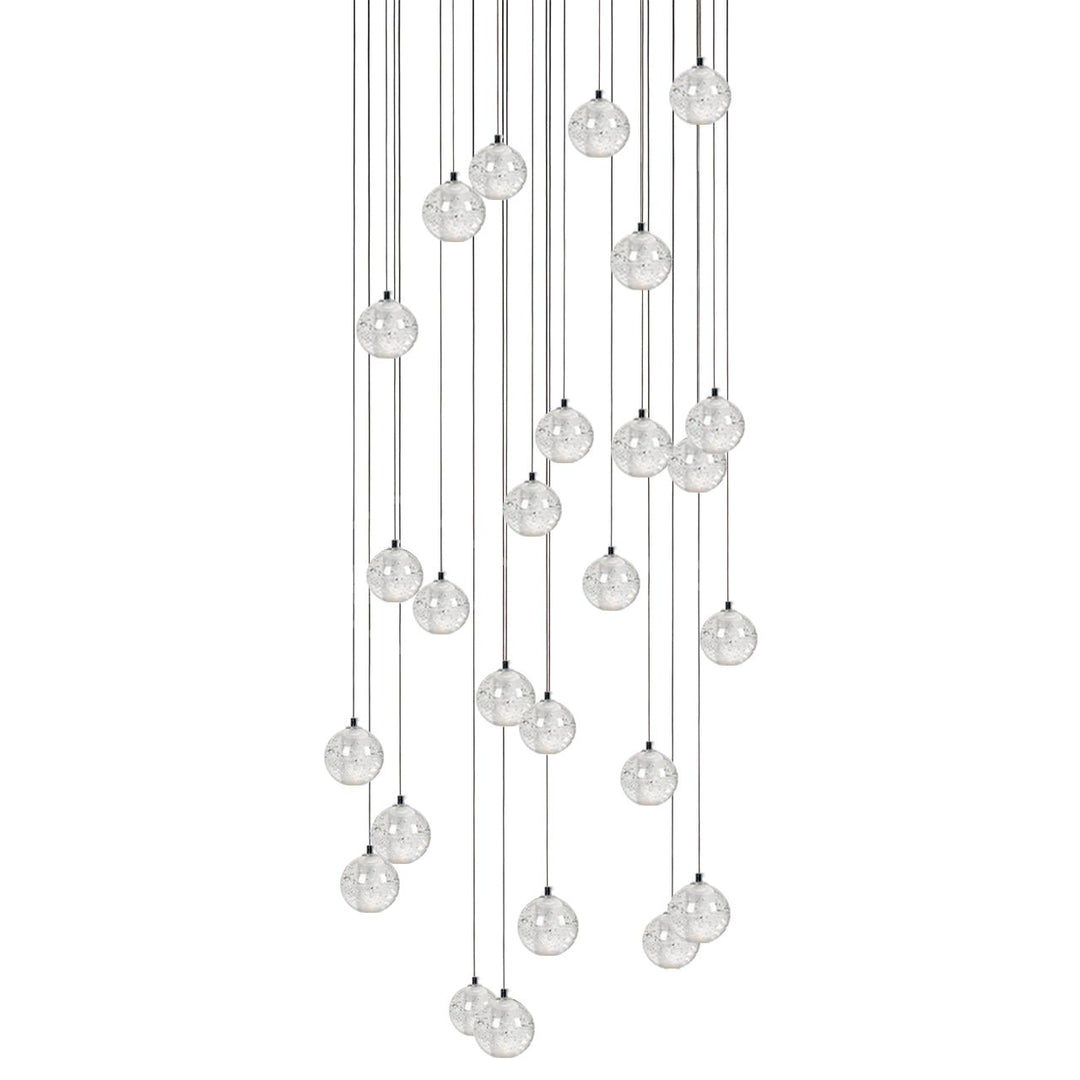 Lampa wisząca z kryształowymi kulkami