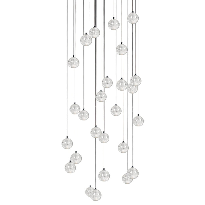 Lampa wisząca z kryształowymi kulkami