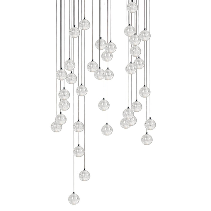 Lampa wisząca z kryształowymi kulkami