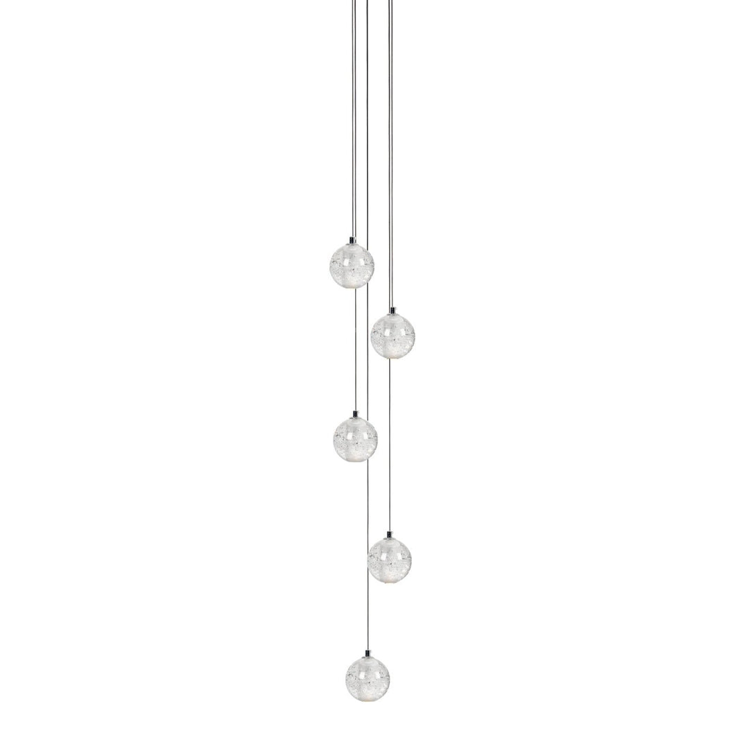 Lampa wisząca z kryształowymi kulkami