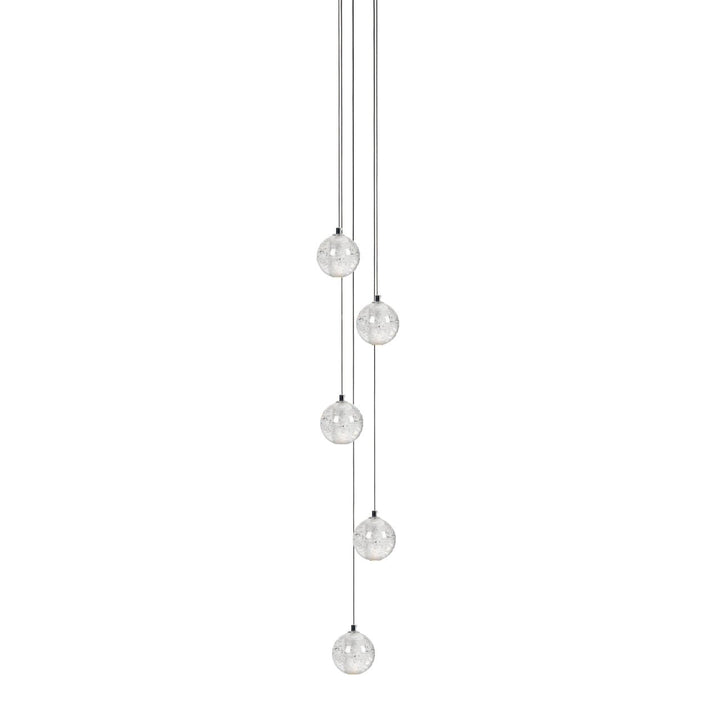 Lampa wisząca z kryształowymi kulkami