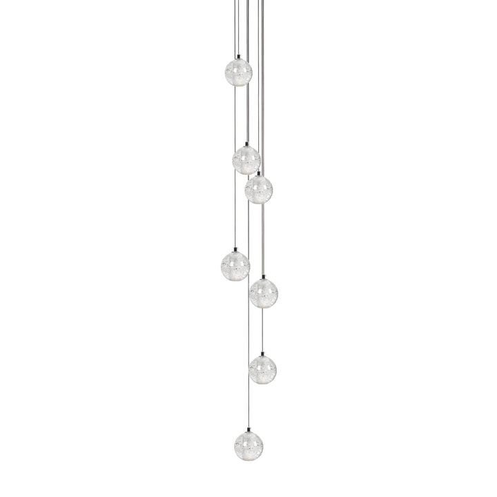 Lampa wisząca z kryształowymi kulkami