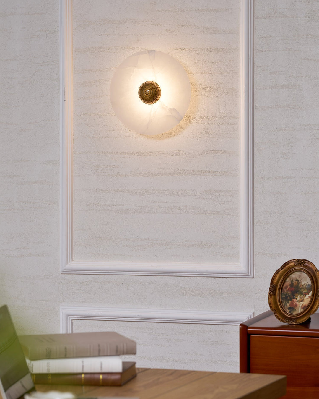 Lampa Ścienna Nayra Alabaster