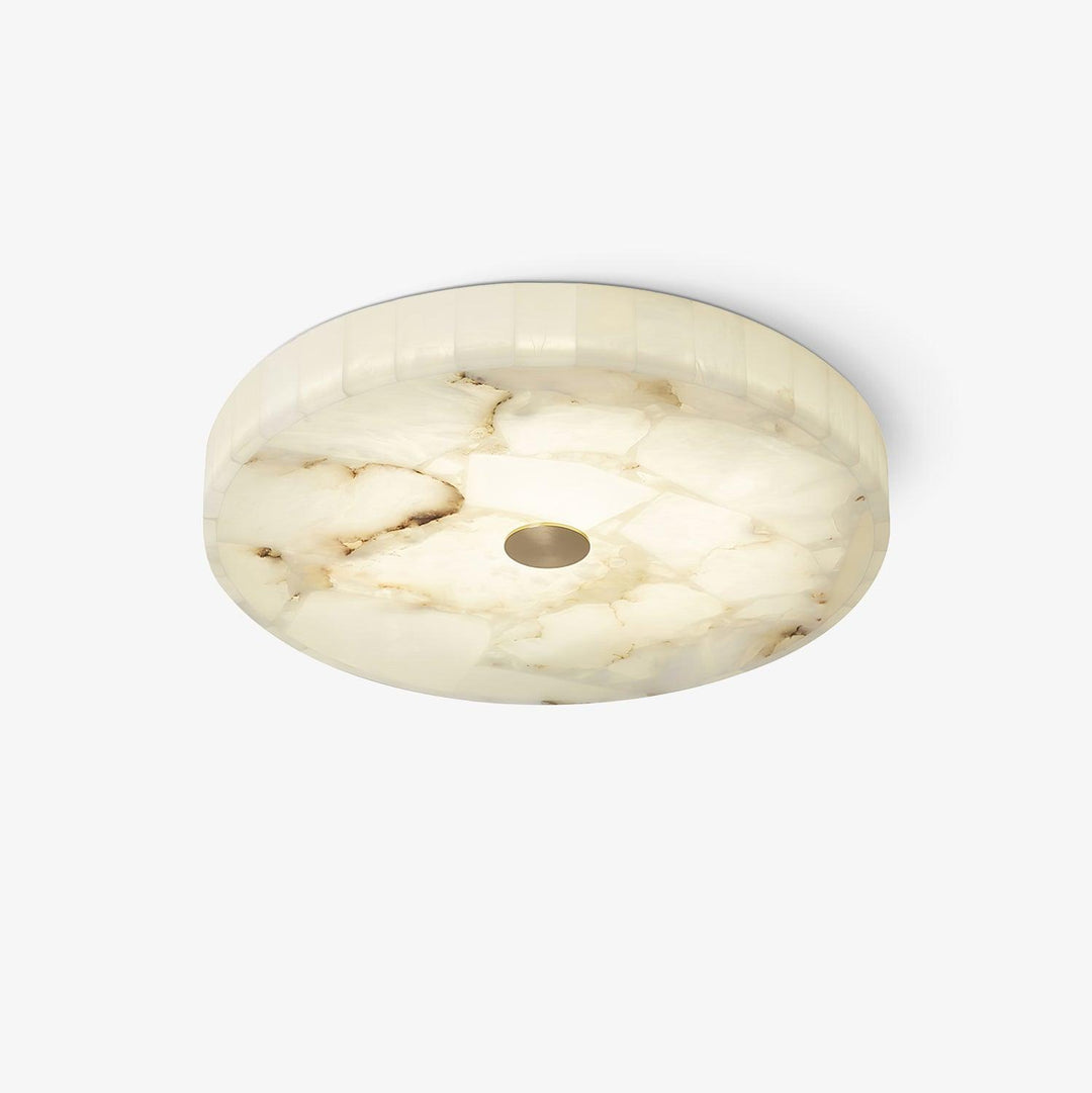Okrągła Lampa sufitowa z alabastru