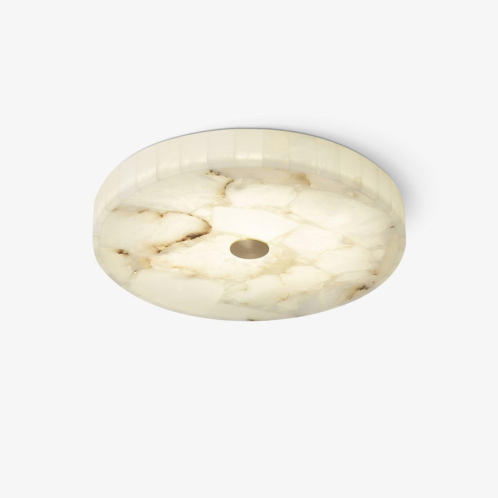 Okrągła Lampa sufitowa z alabastru