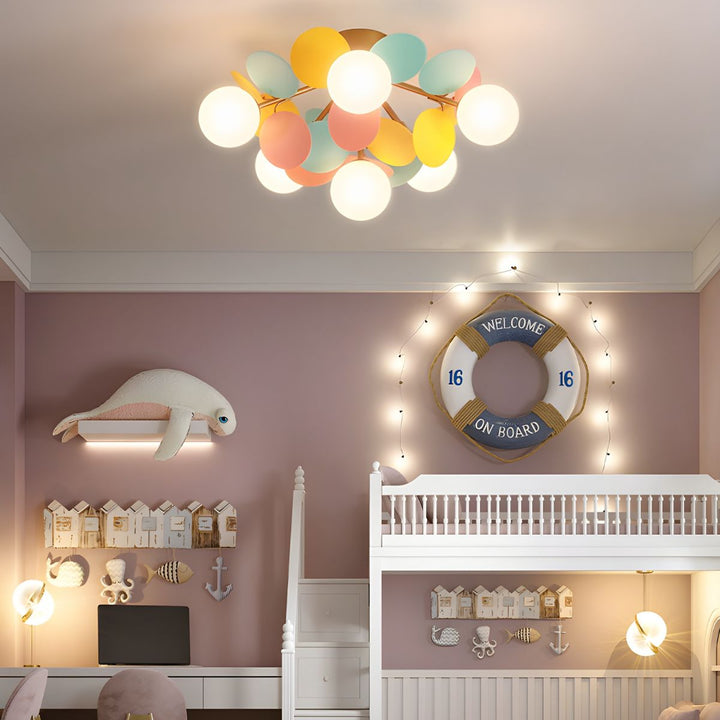 Okrągła Lampa sufitowa Macaron