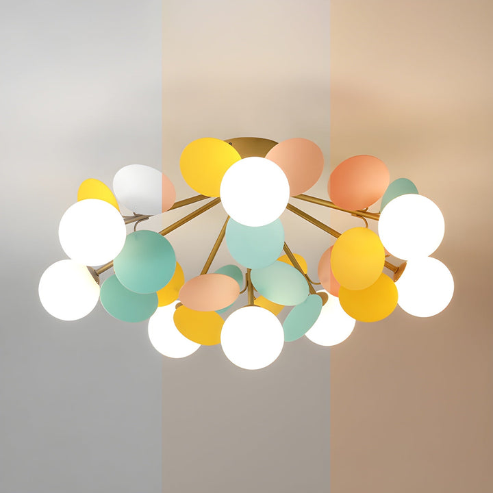Okrągła Lampa sufitowa Macaron