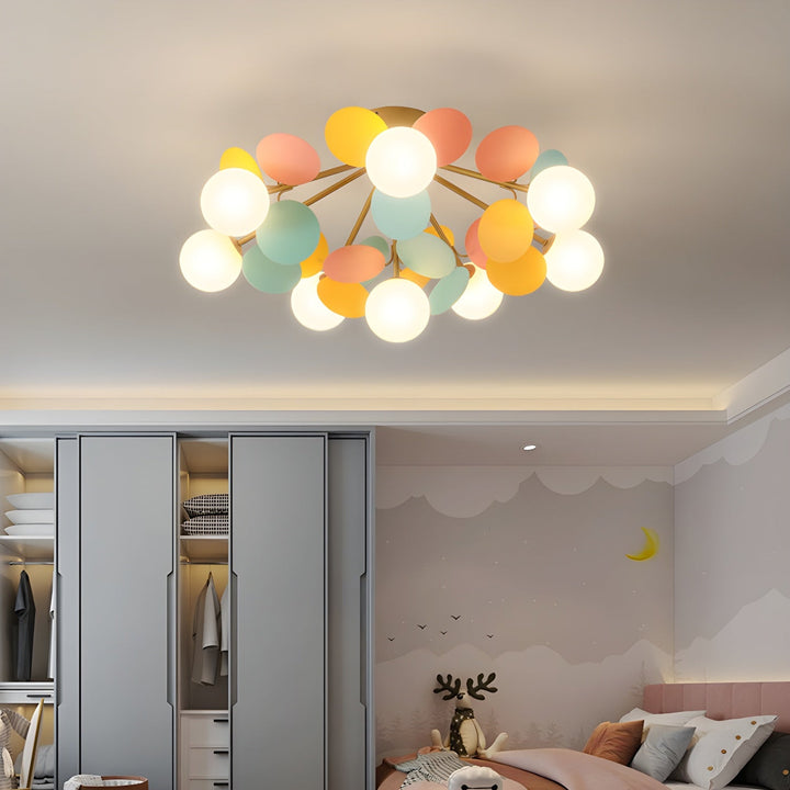 Okrągła Lampa sufitowa Macaron