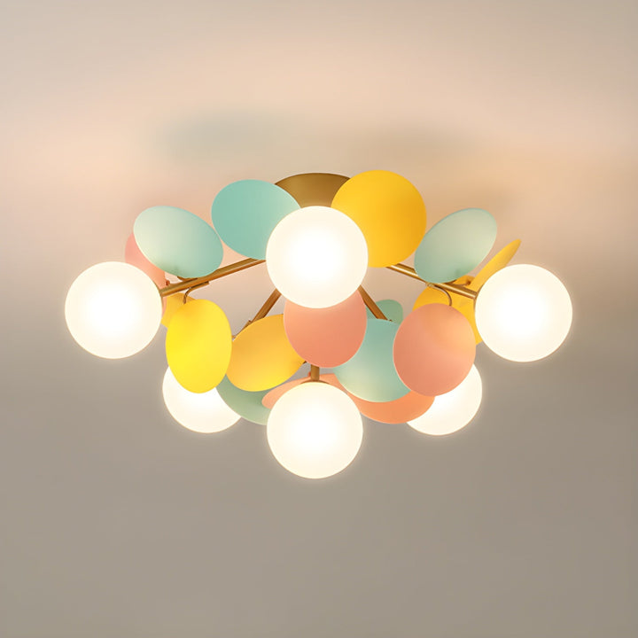 Okrągła Lampa sufitowa Macaron
