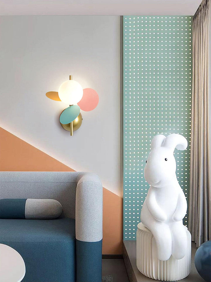 Okrągła Lampa Ścienna Macaron