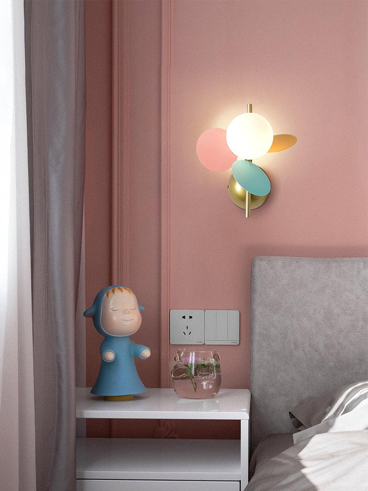Okrągła Lampa Ścienna Macaron