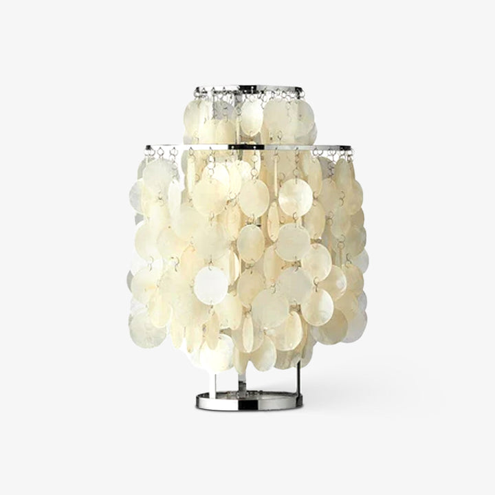 Lampa stołowa z muszli
