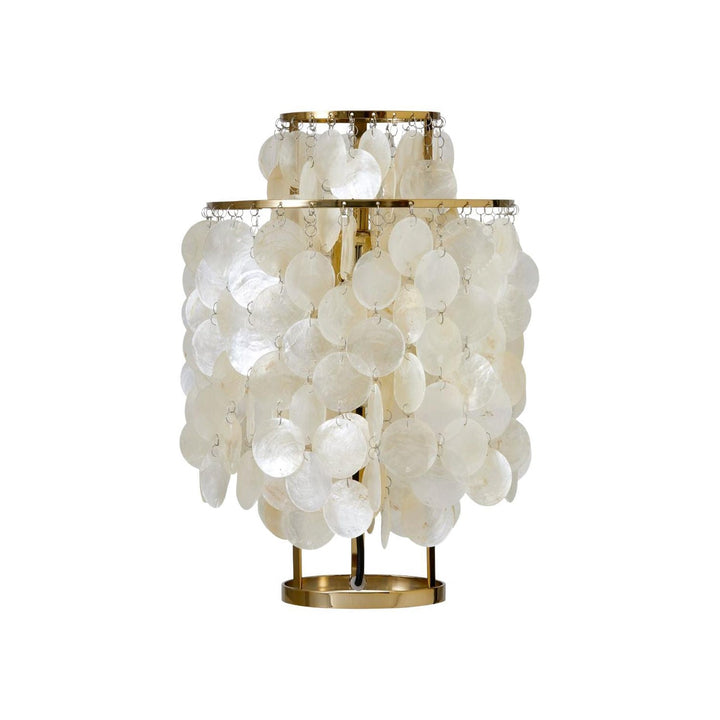 Lampa stołowa z muszli