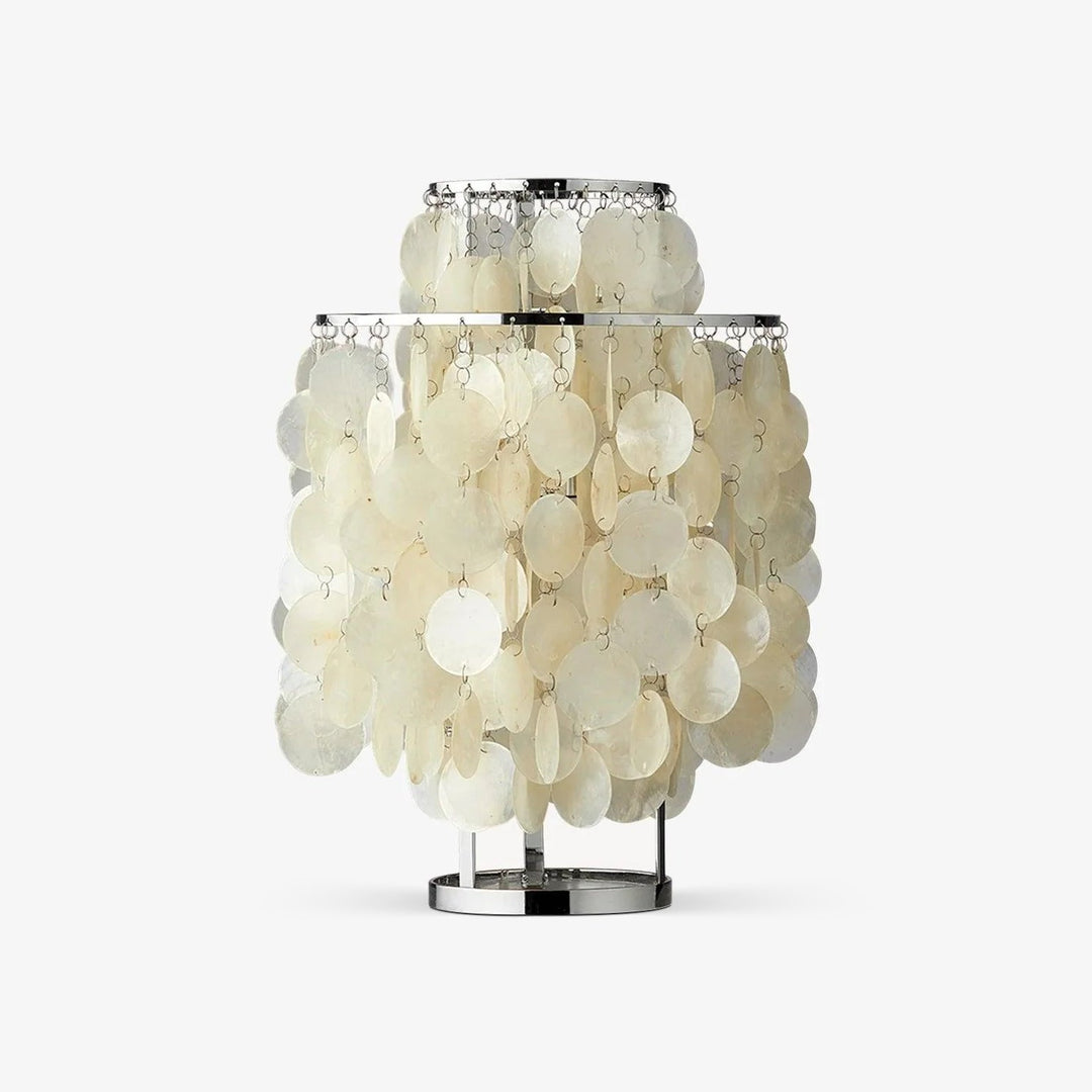 Lampa stołowa z muszli