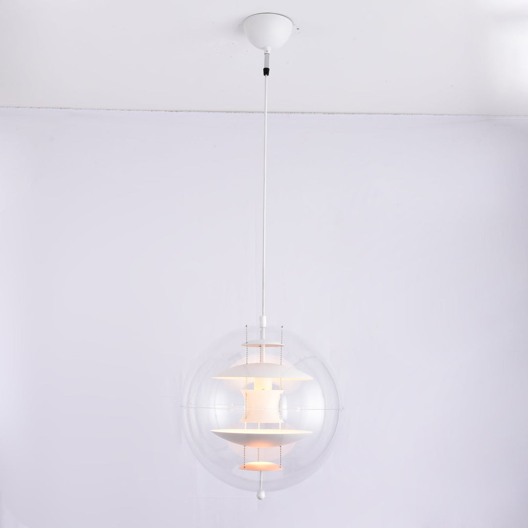 Lampa wisząca w kształcie okrągłej kuli