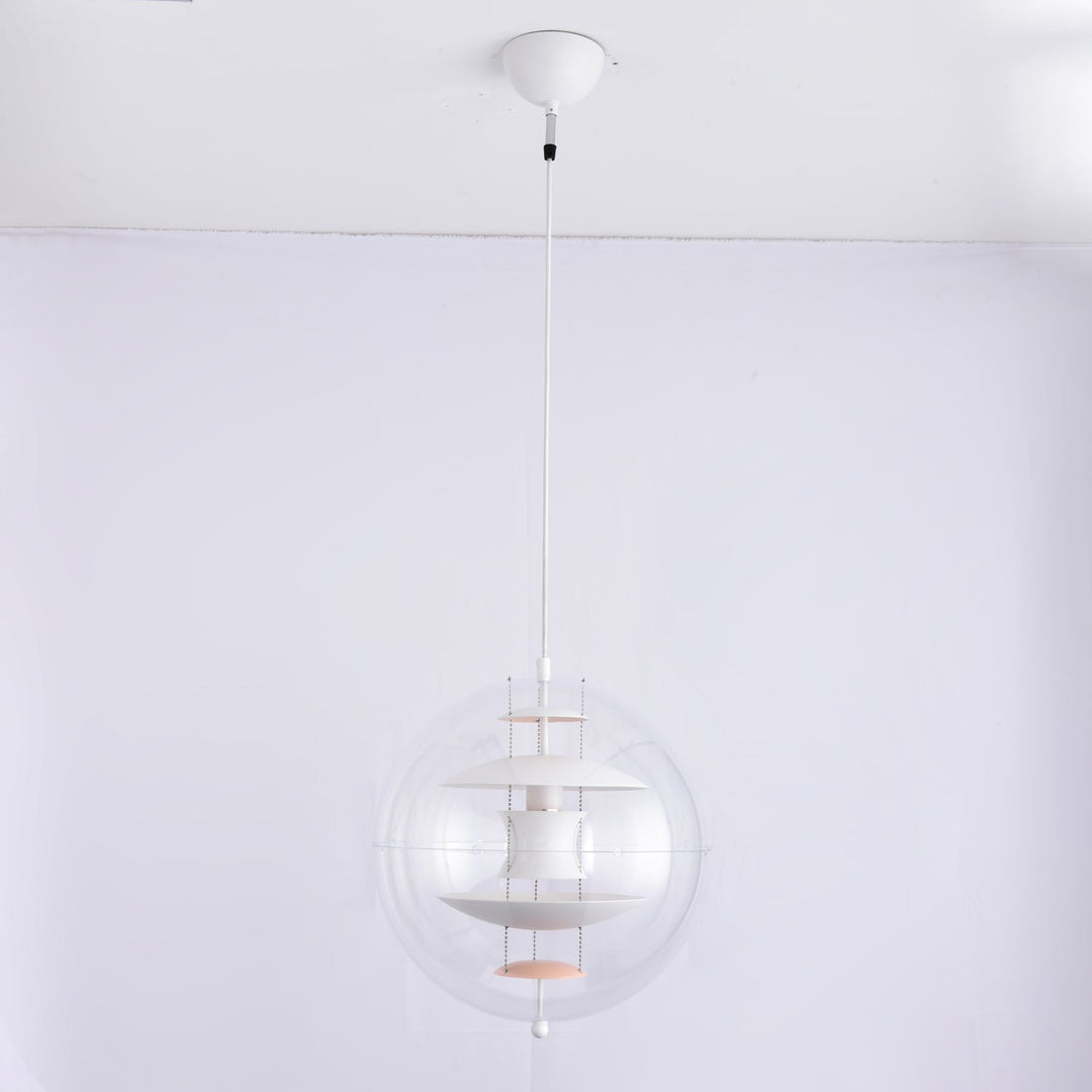Lampa wisząca w kształcie okrągłej kuli
