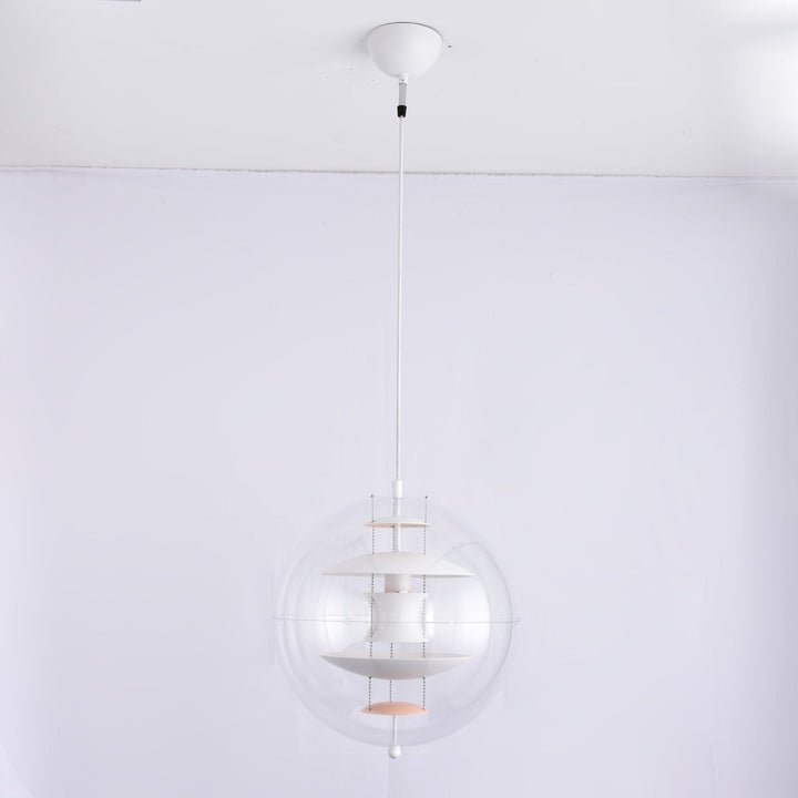 Lampa wisząca w kształcie okrągłej kuli