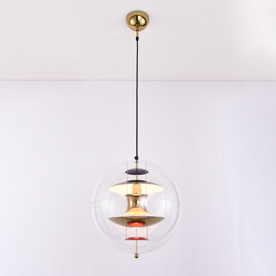 Lampa wisząca w kształcie okrągłej kuli