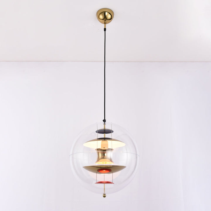 Lampa wisząca w kształcie okrągłej kuli
