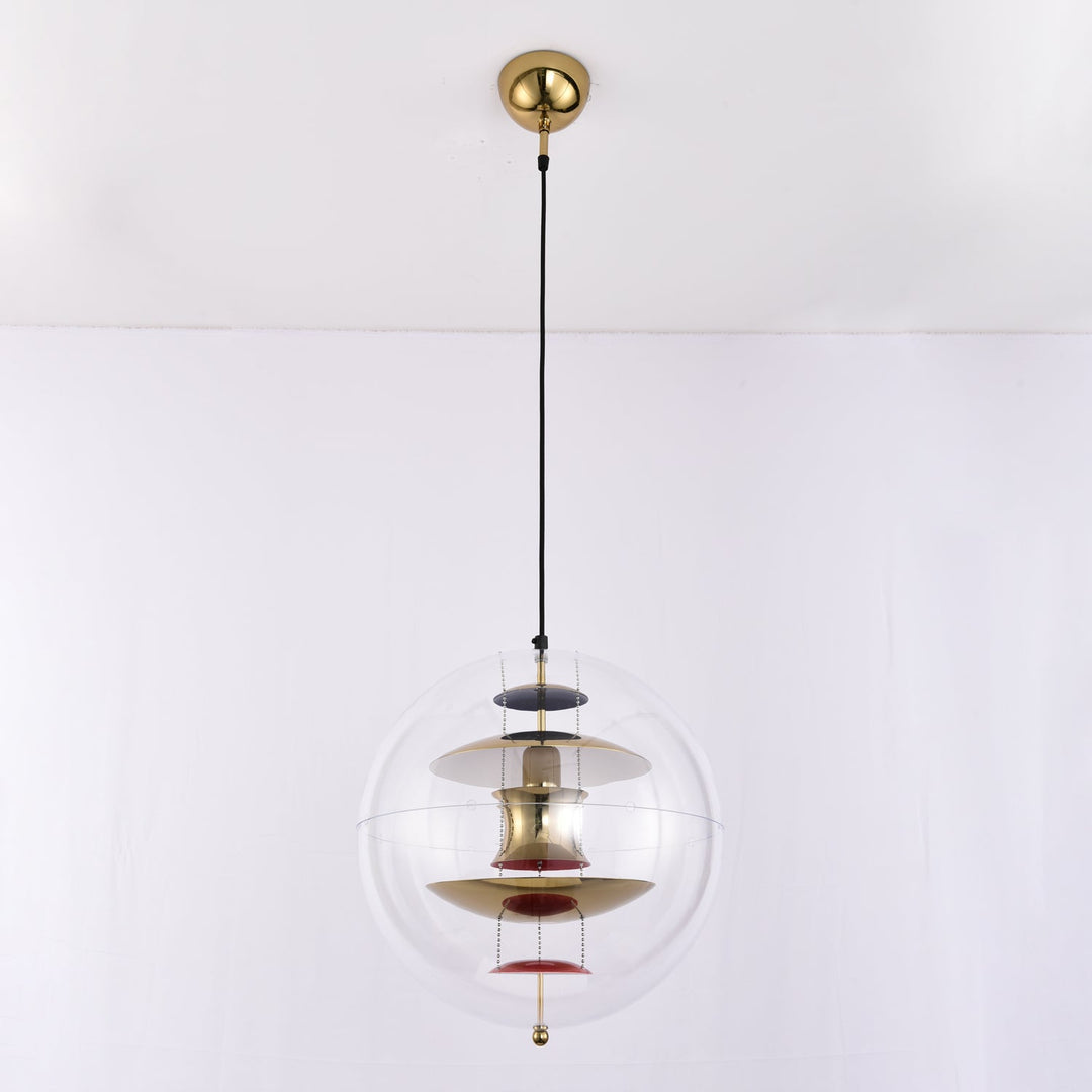 Lampa wisząca w kształcie okrągłej kuli