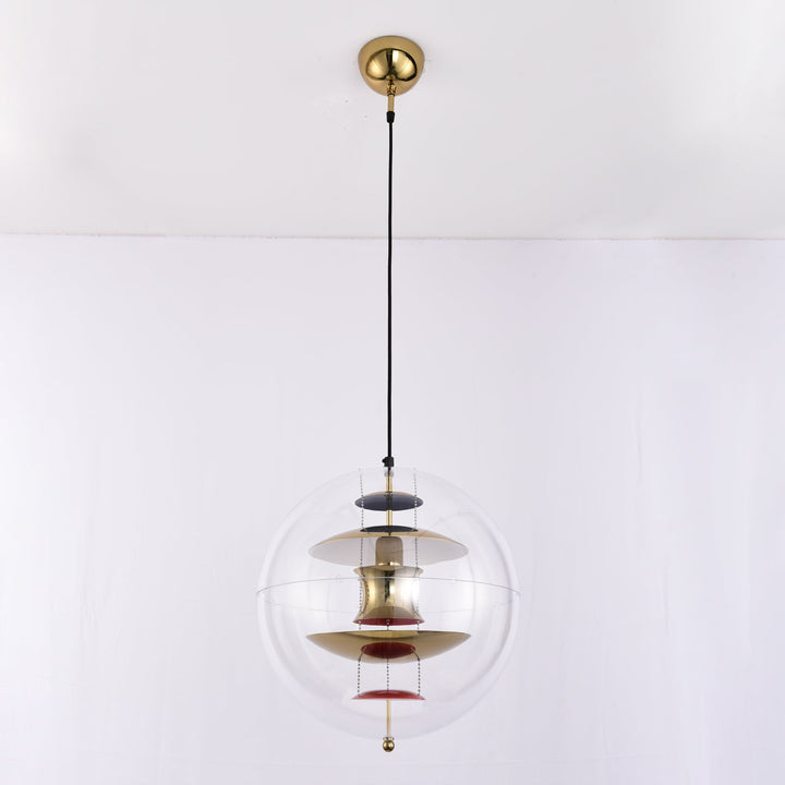 Lampa wisząca w kształcie okrągłej kuli