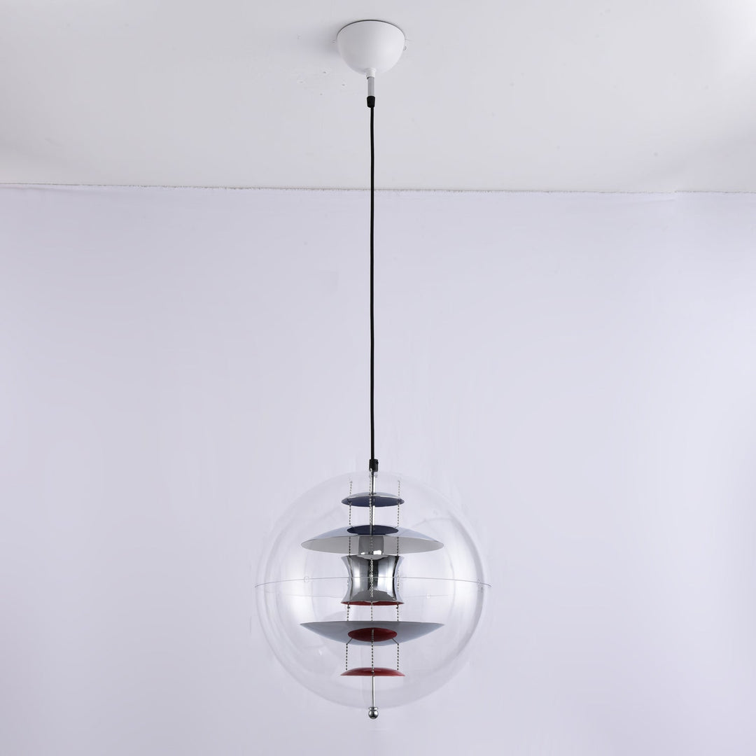 Lampa wisząca w kształcie okrągłej kuli