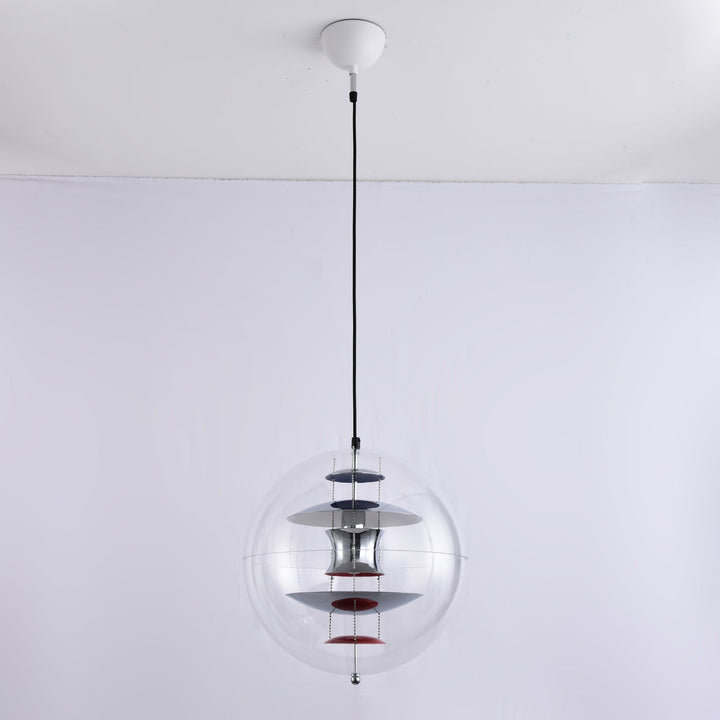 Lampa wisząca w kształcie okrągłej kuli