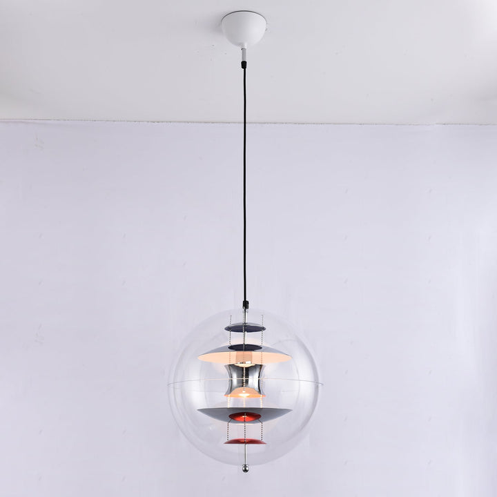 Lampa wisząca w kształcie okrągłej kuli