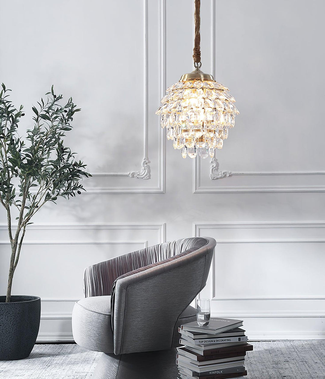 Lampa Wisząca Kryształowa Roxanne