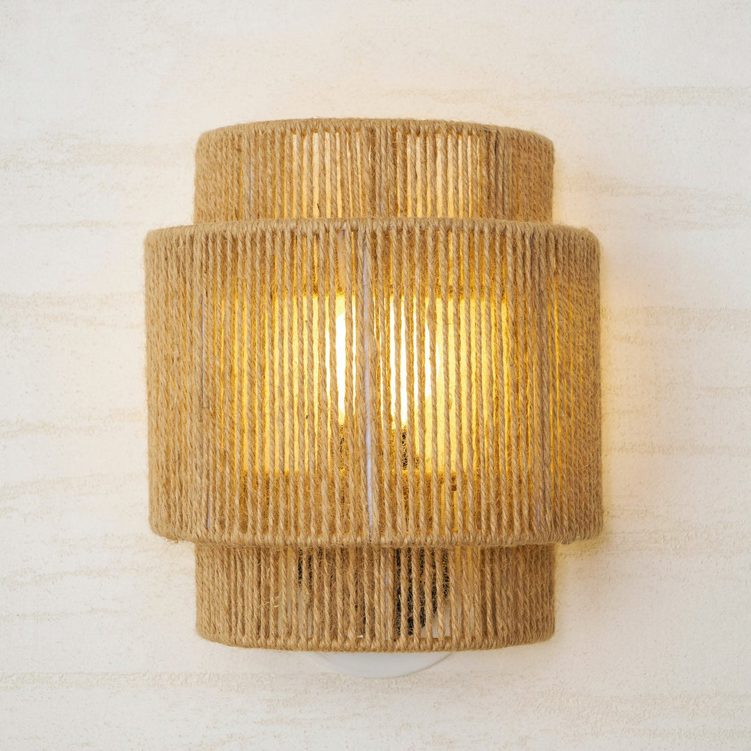 Rustykalna Lampa Ścienna Wpleciona