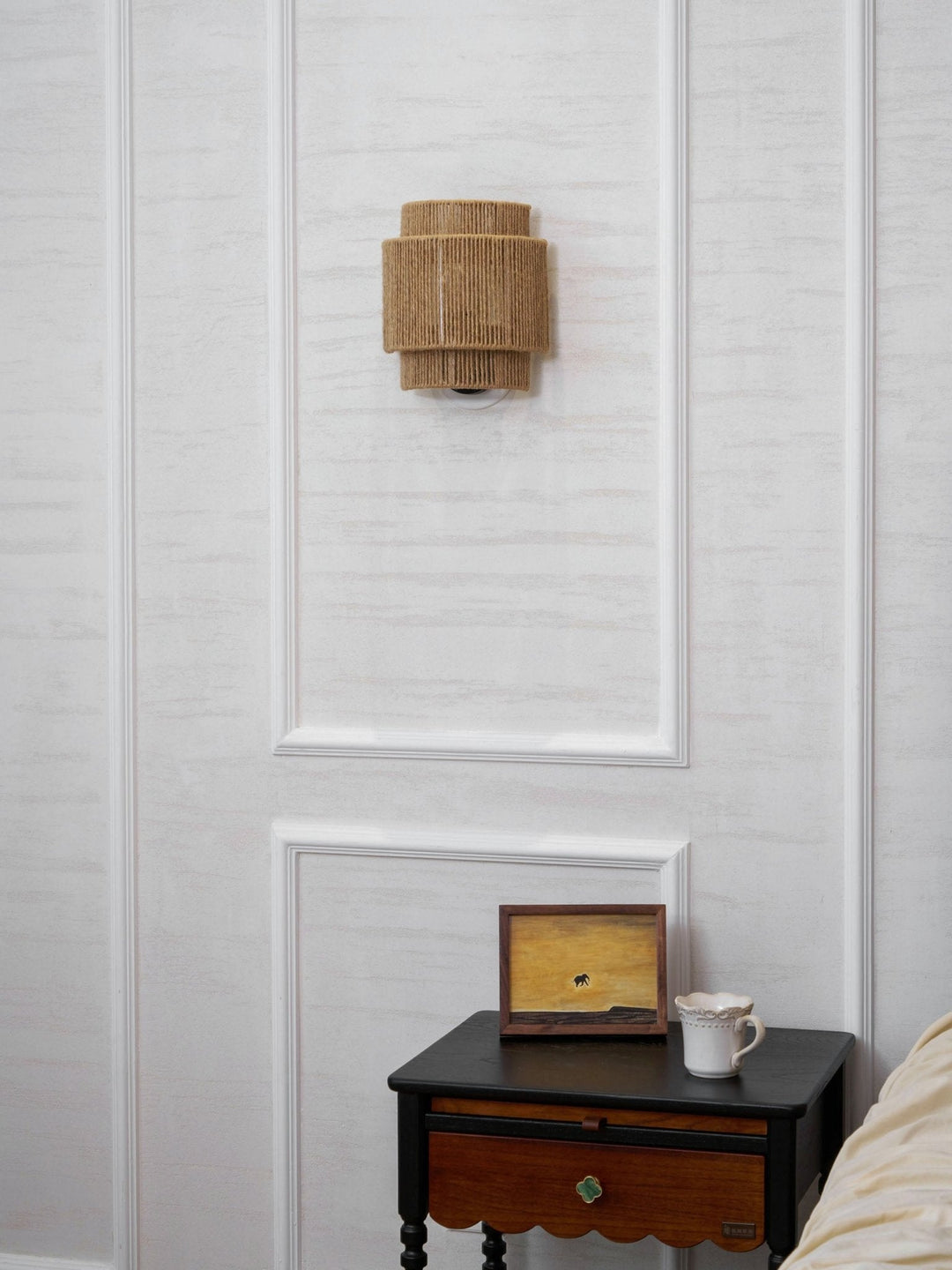 Rustykalna Lampa Ścienna Wpleciona