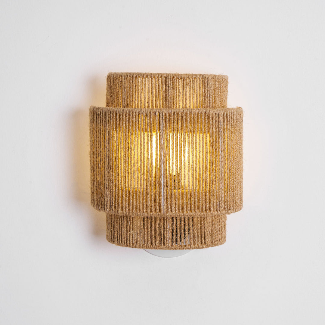 Rustykalna Lampa Ścienna Wpleciona