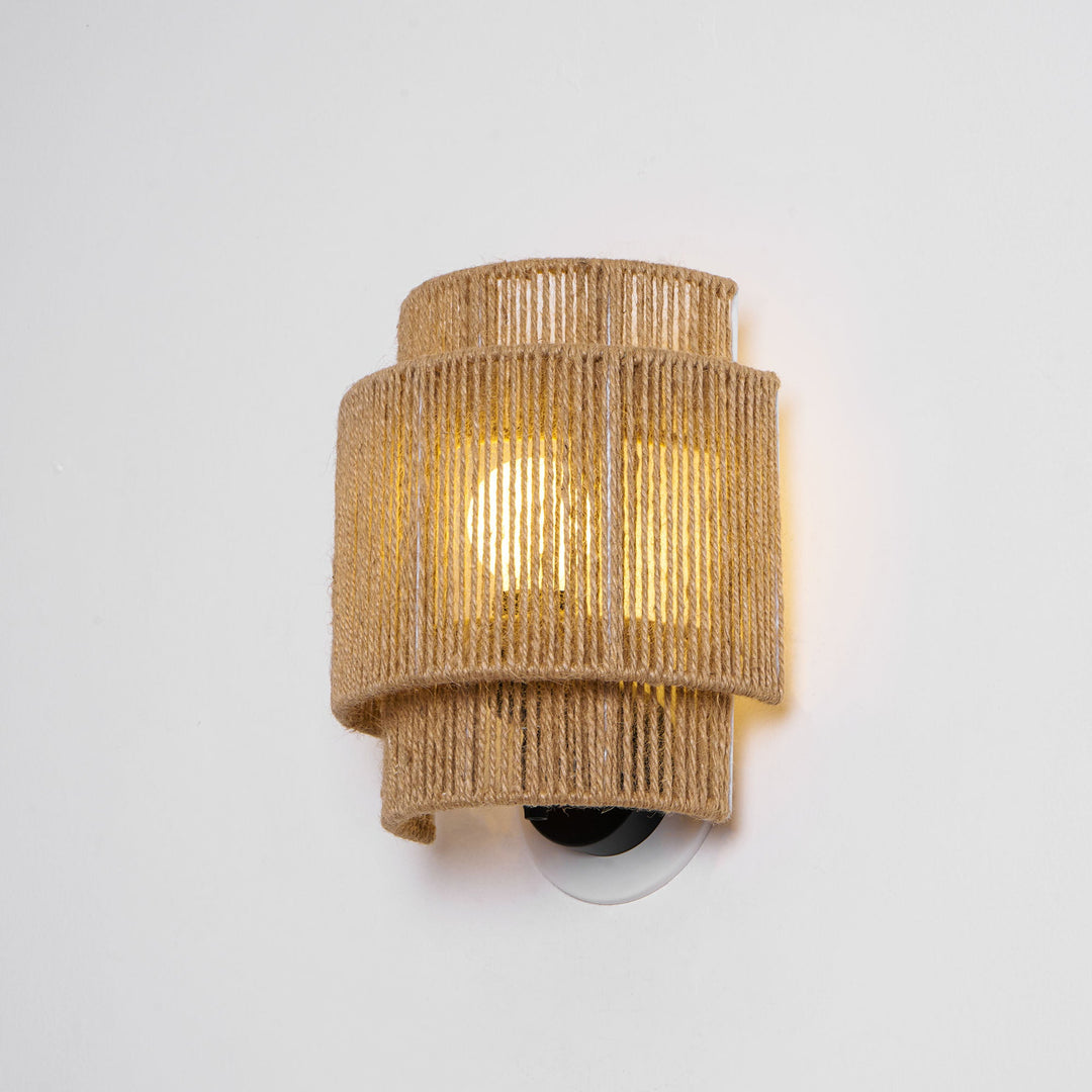 Rustykalna Lampa Ścienna Wpleciona